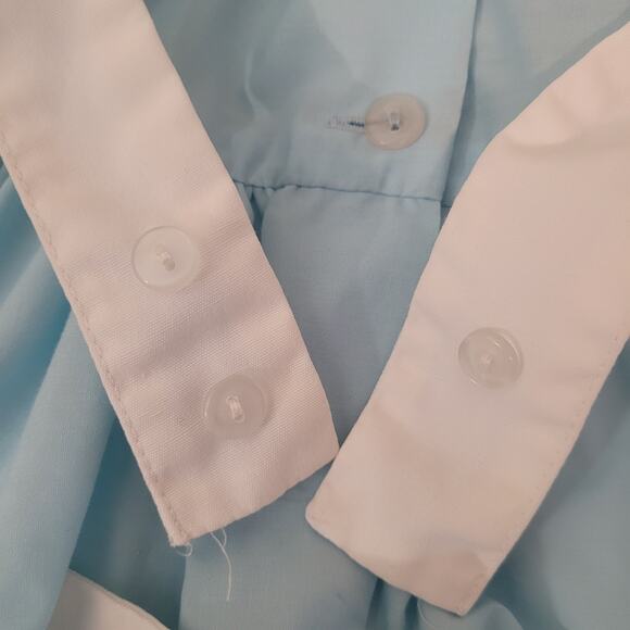 Vintage Alice in Wonderland Costume Dress Girl’s 6 Blue White Rabbit Embroidery - Picture 13 of 14